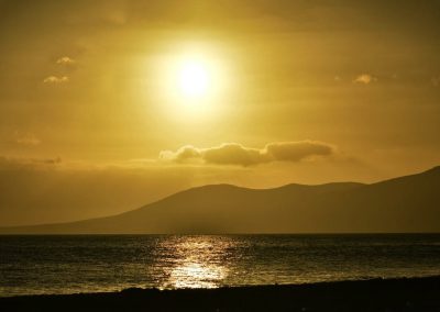 Sunset over the sea