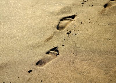 Footprints in the sand